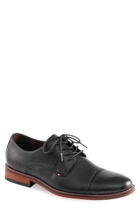 Banta Faux Leather Cap Toe Oxford