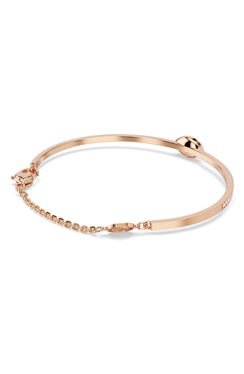 Swarovski Symbolica Bangle, Alternate, color, Rose Gold/ Multi