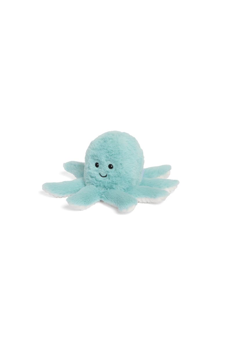 Octopus Junior Plush Toy, Main, color, Turquoise/Aqua