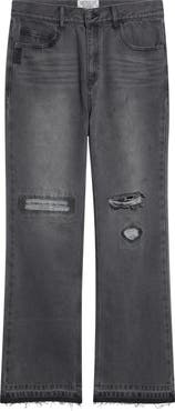 MIDNIGHT RODEO Texoma Distressed Flare Leg Jeans