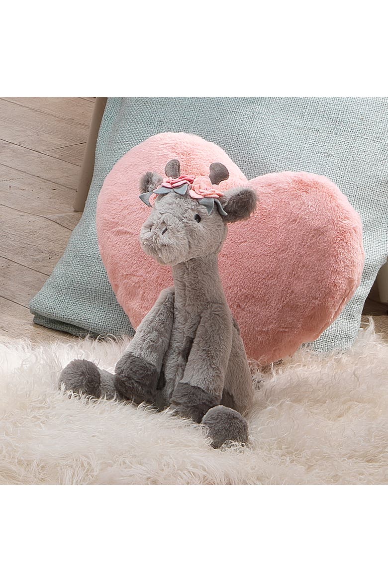 Giraffe and a Half Plush Stuffed Animal Toy - Skylar, Alternate, color, Gray