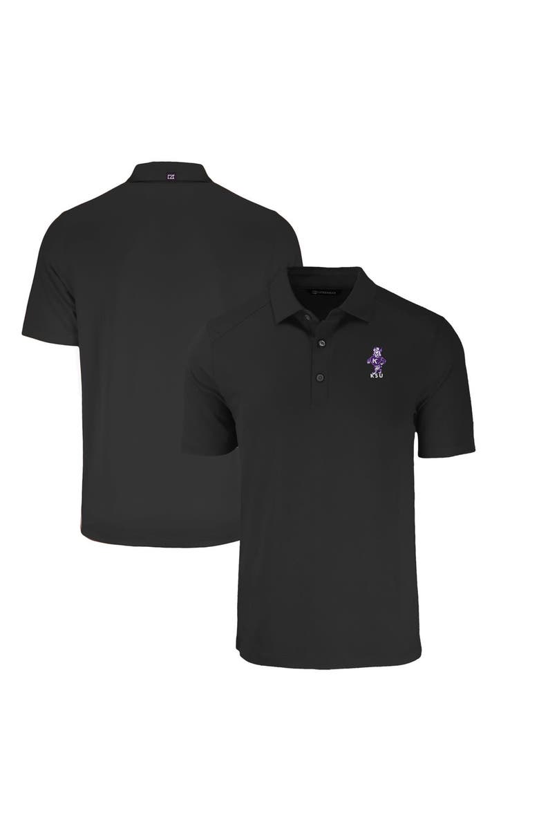 Cutter & Buck Men's Cutter & Buck Black Kansas State Wildcats Big & Tall Forge Eco Stretch Recycled Polo, Main, color, 