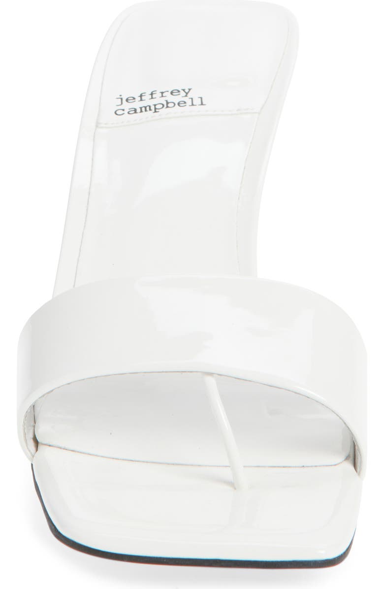 Jeffrey Campbell Capture Slide Sandal, Alternate, color, White Patent