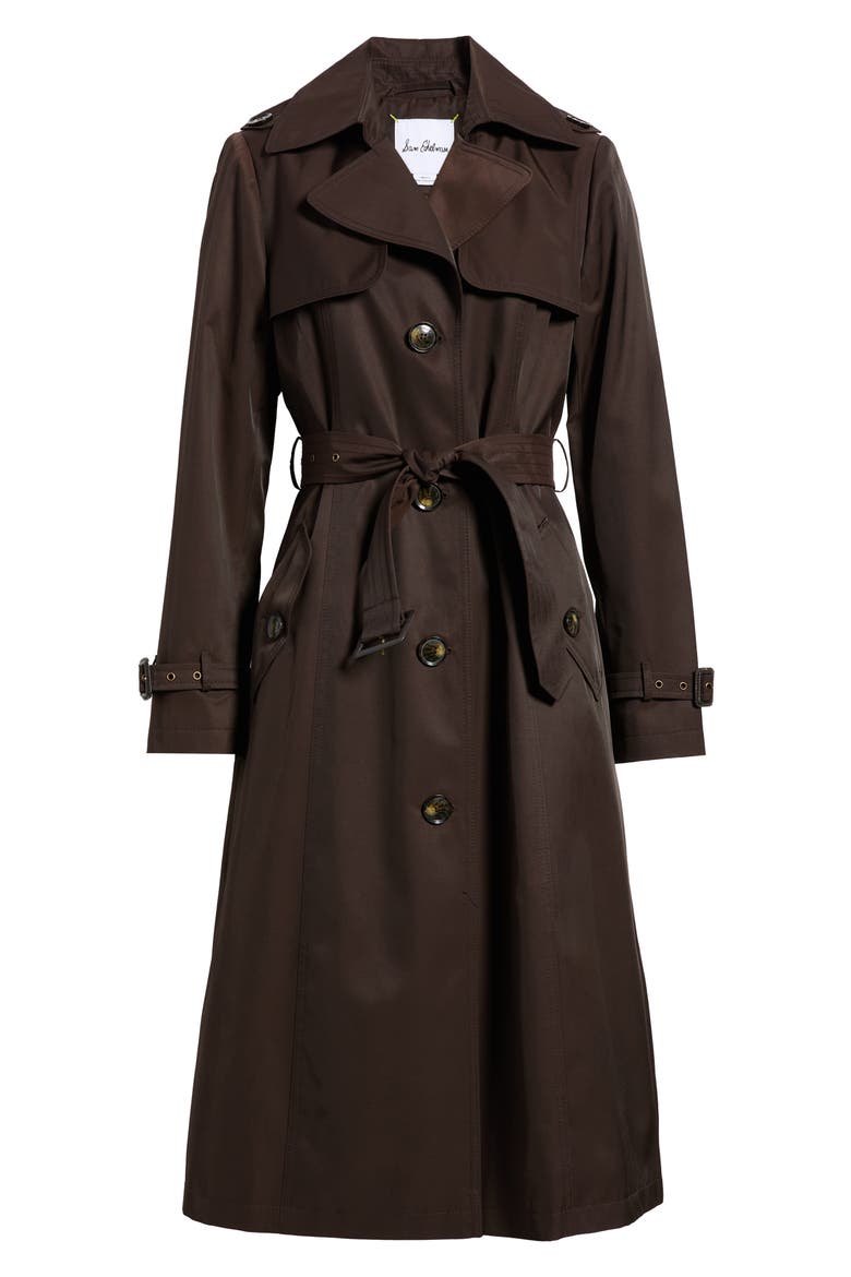 Tie Belt Trench Coat, Alternate, color, CAFE NOIR