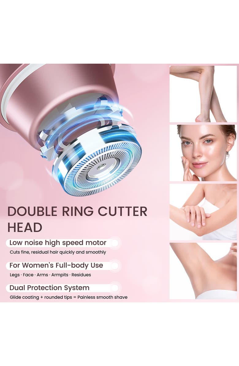 LILA BY AKUNBEM Glow G1 Pro 3-in-1 Bikini & Nose Hair Trimmer & Facial Shaver, Alternate, color,