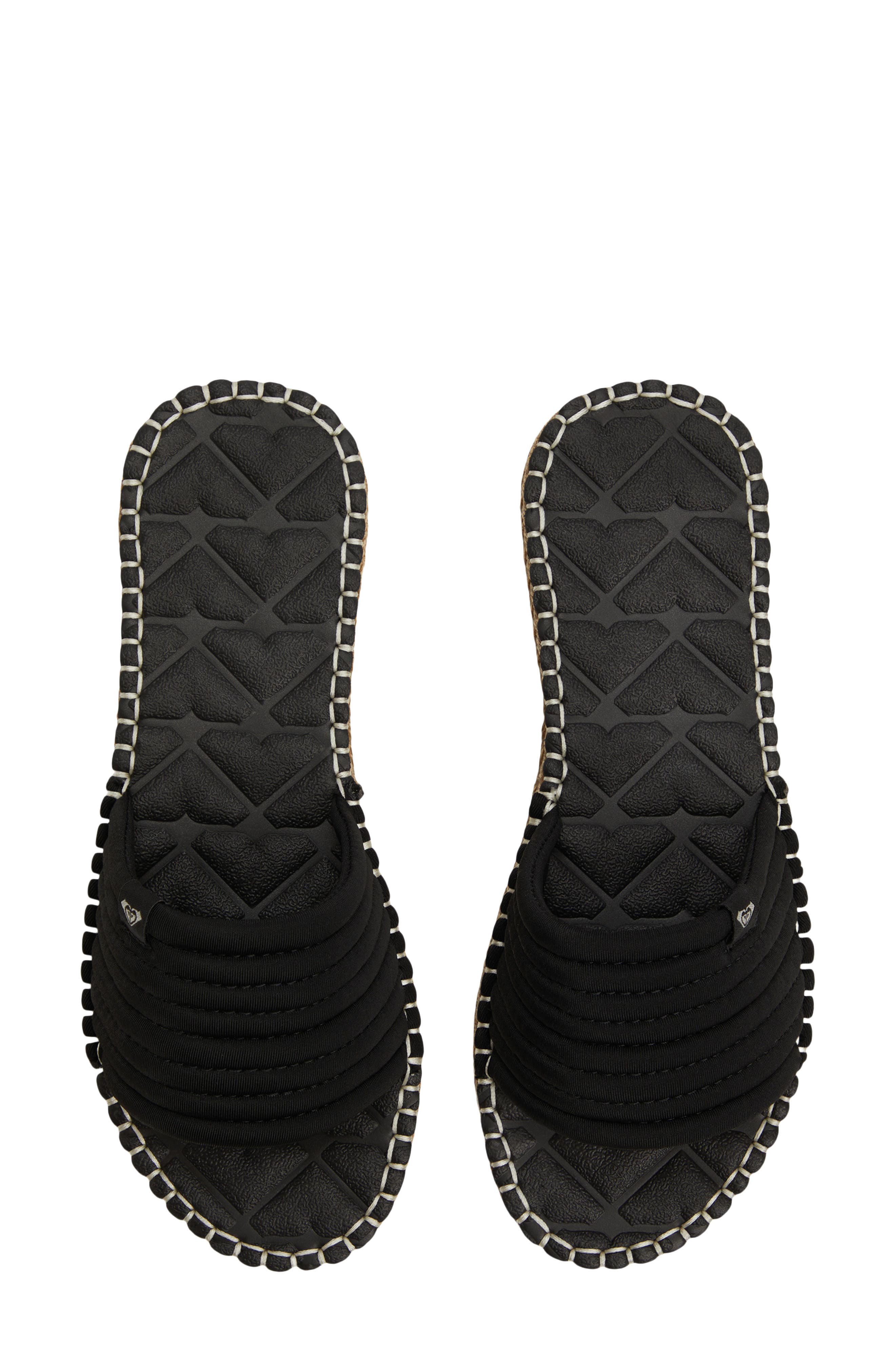 Roxy Shoresoft Slide Sandal, Alternate, color, Black