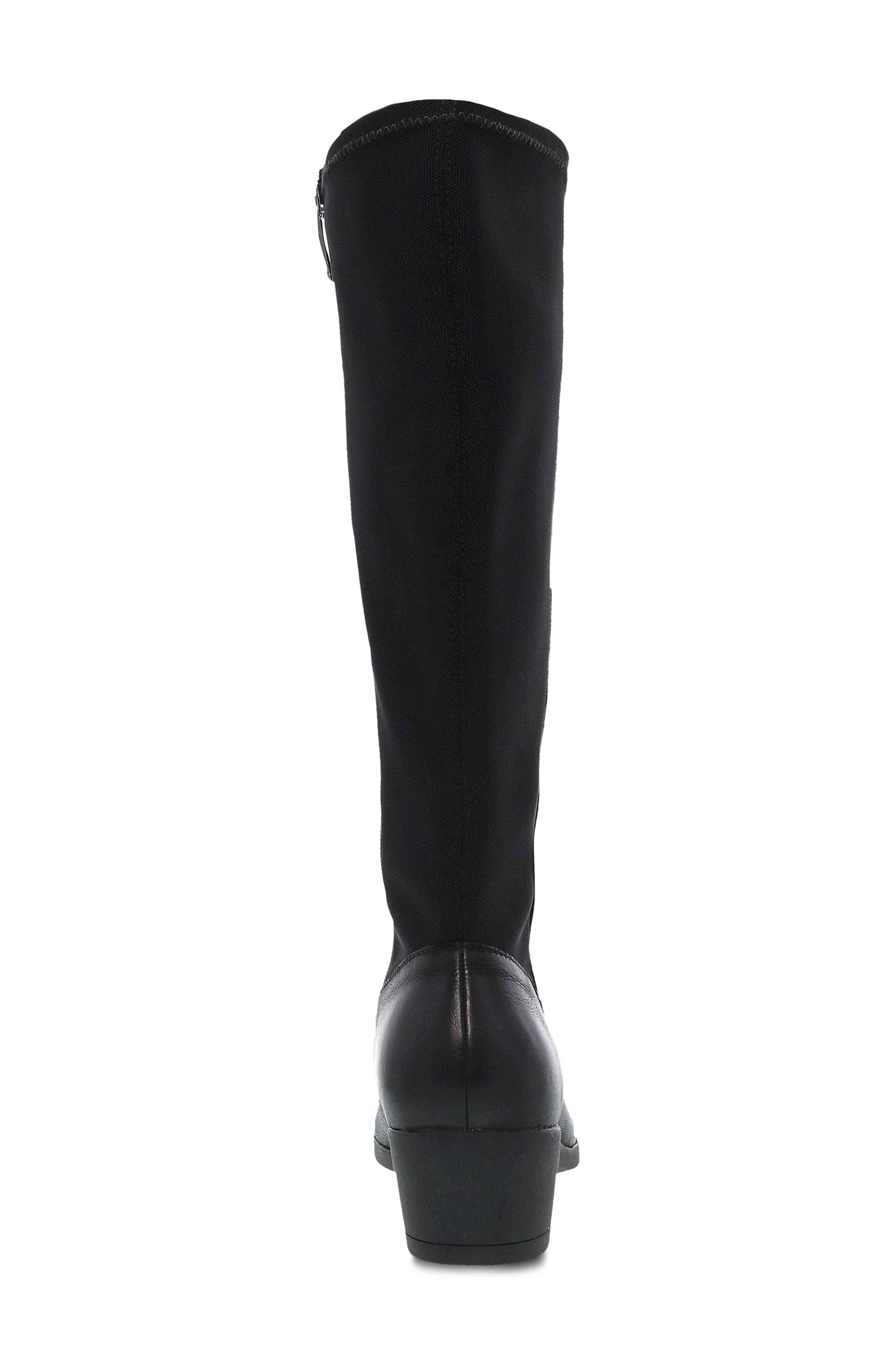 Dansko Celestine Tall Boot, Alternate, color, Black