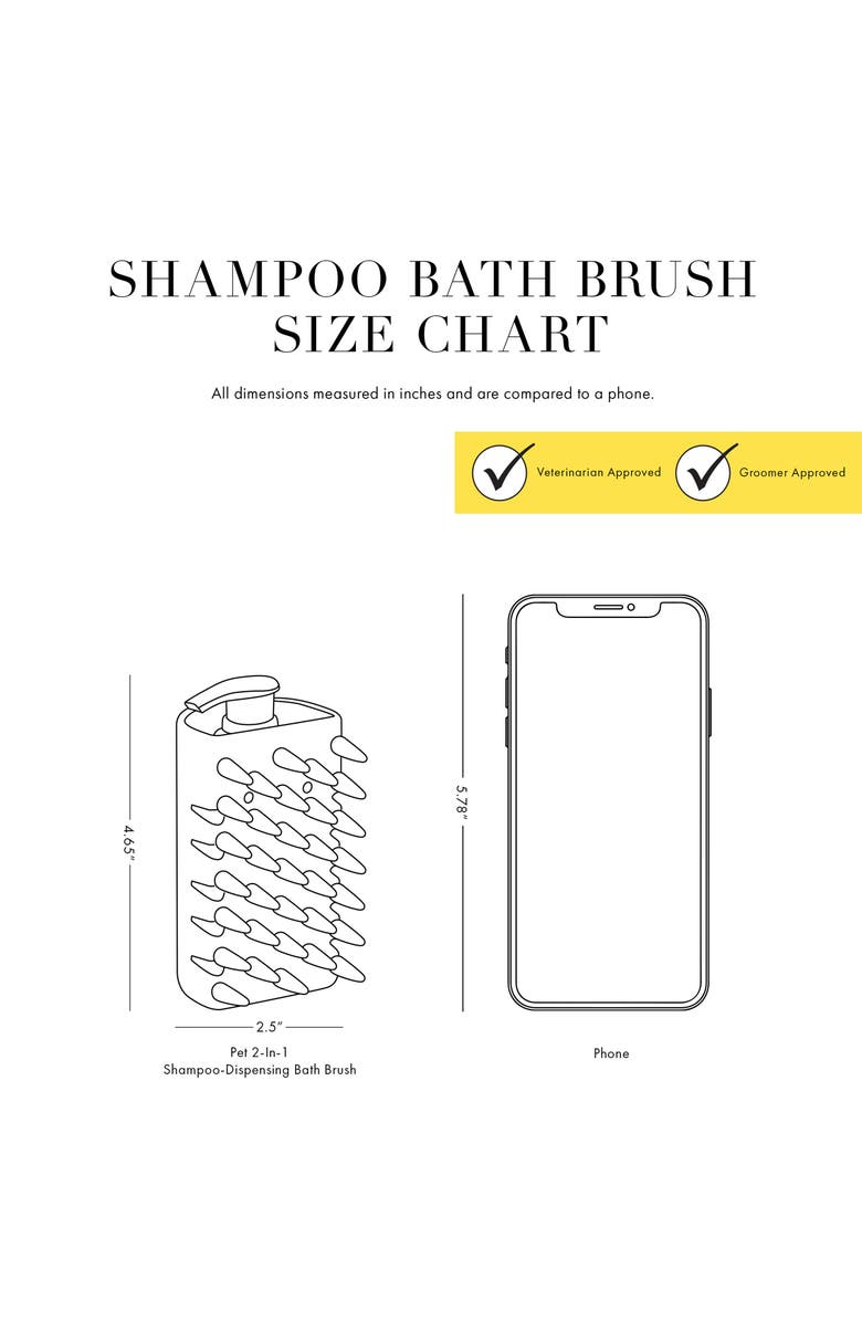 TWEEZERMAN Pet 2-in-1 Shampoo-Dispensing Brush, Alternate, color,