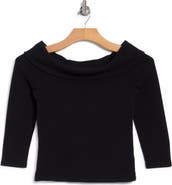 MOTHER The Cold Shoulder Off-the-Shoulder Tee