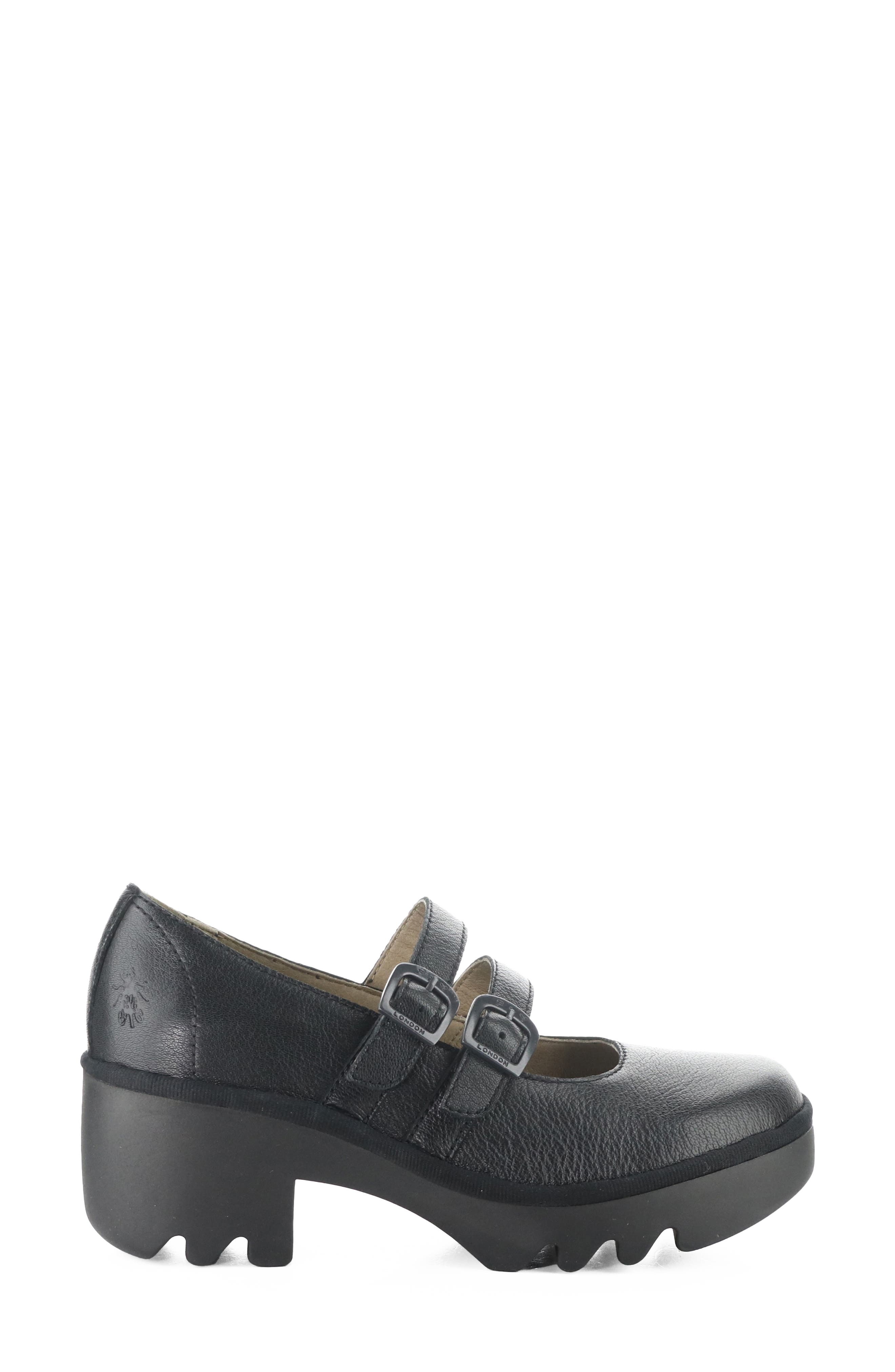 Tibu Leather Mary Jane, Alternate, color, BLACK