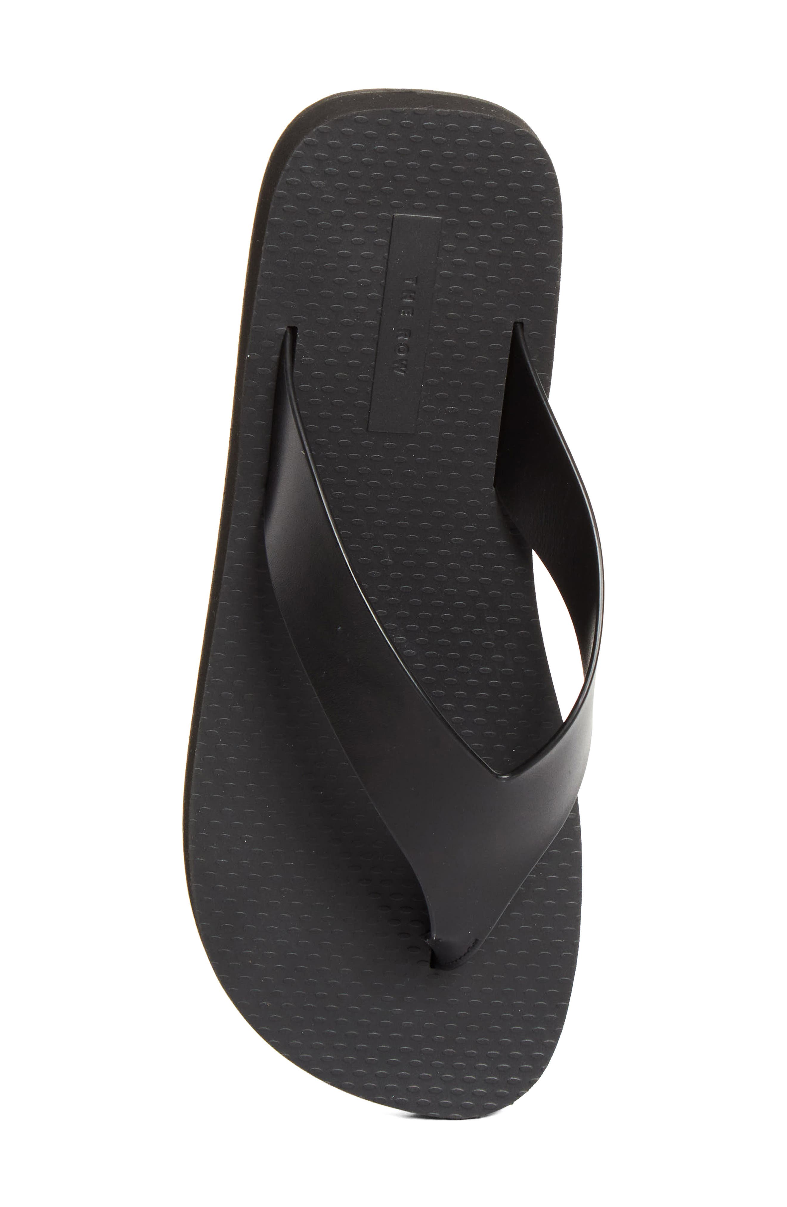 The Row Dune Classic Ginza Flip Flop, Alternate, color, Black