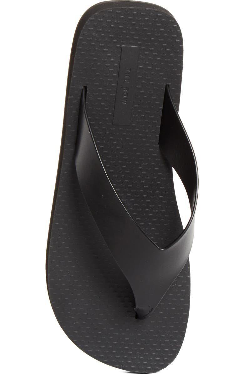 The Row Dune Classic Ginza Flip Flop, Alternate, color, Black