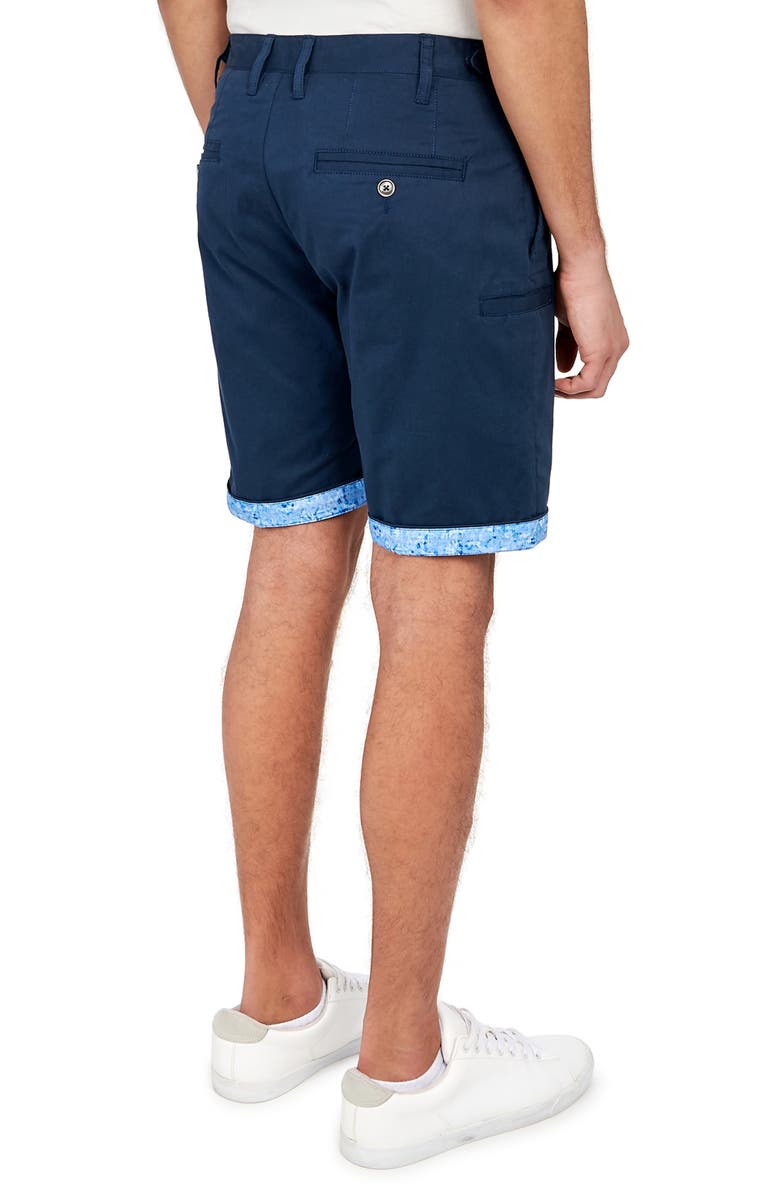 Brooklyn Brigade Slim Fit Solid Flat Front Shorts, Alternate, color, Navy