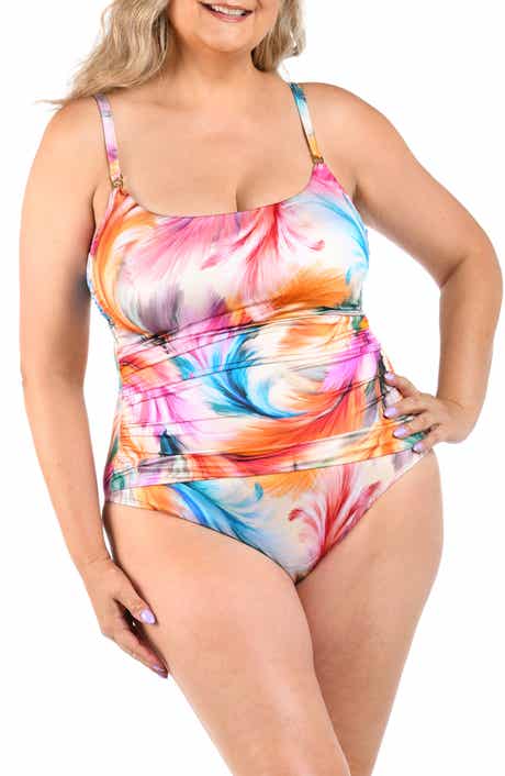 Feathered Impression One-Piece Swimsuit