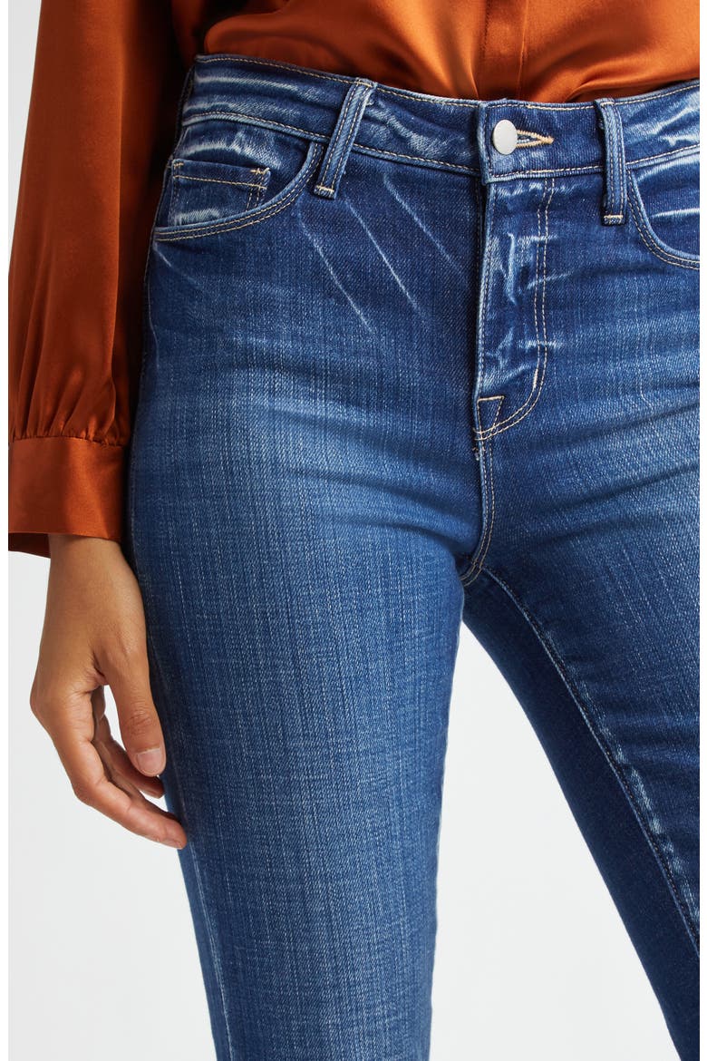 Tati High Waist Crop Micro Bootcut Jeans, Alternate, color, DESOTO
