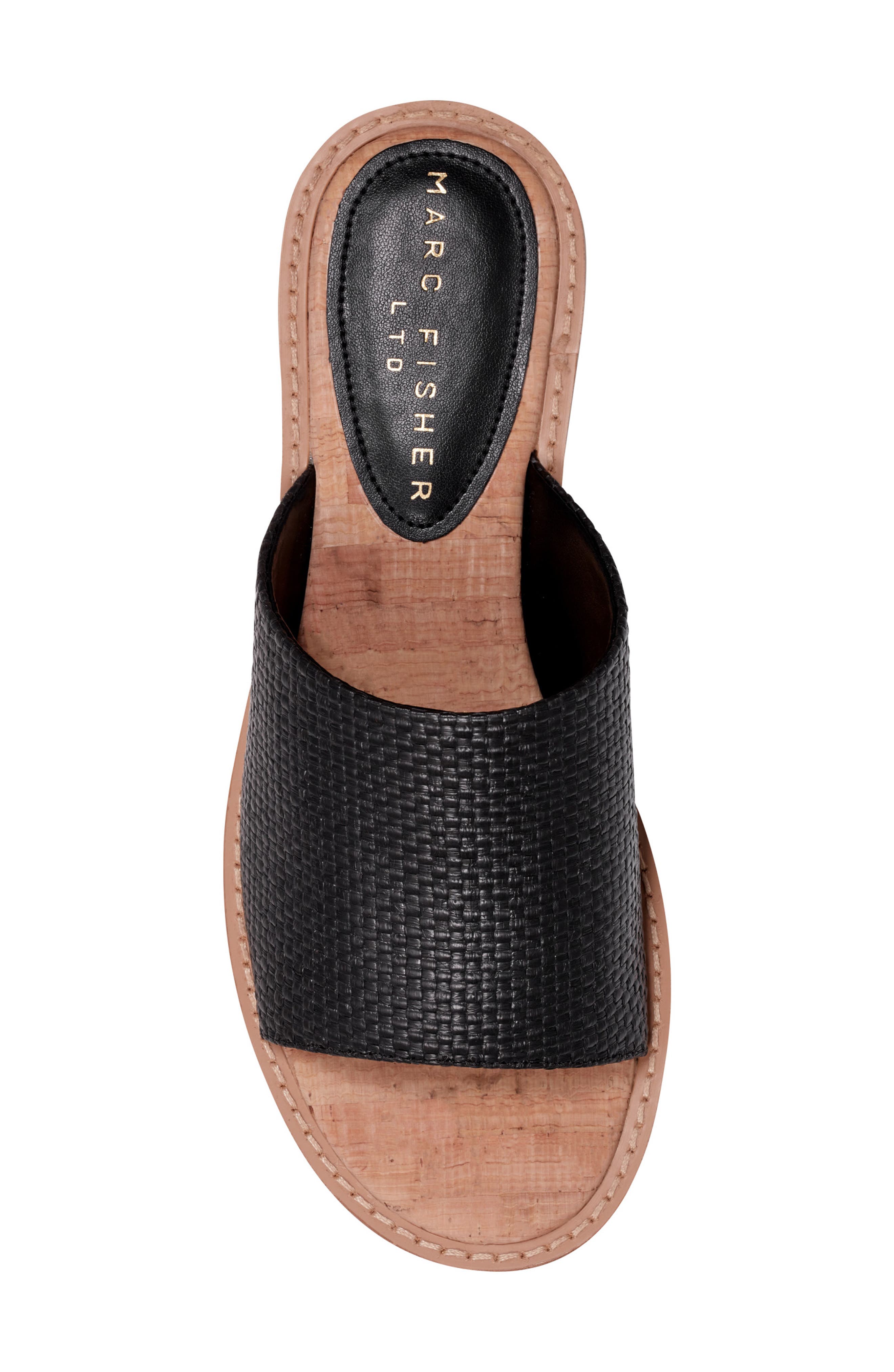 Marc Fisher LTD Grayce Slide Sandal, Alternate, color, Black