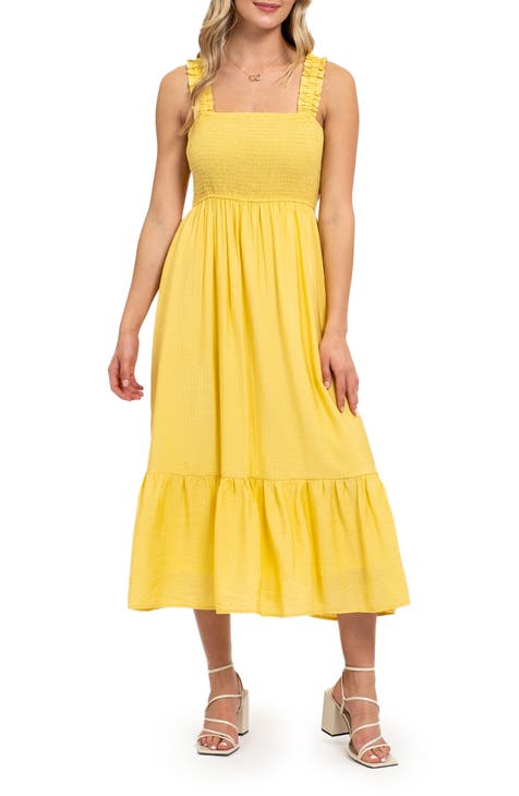 Yellow womens dress discount