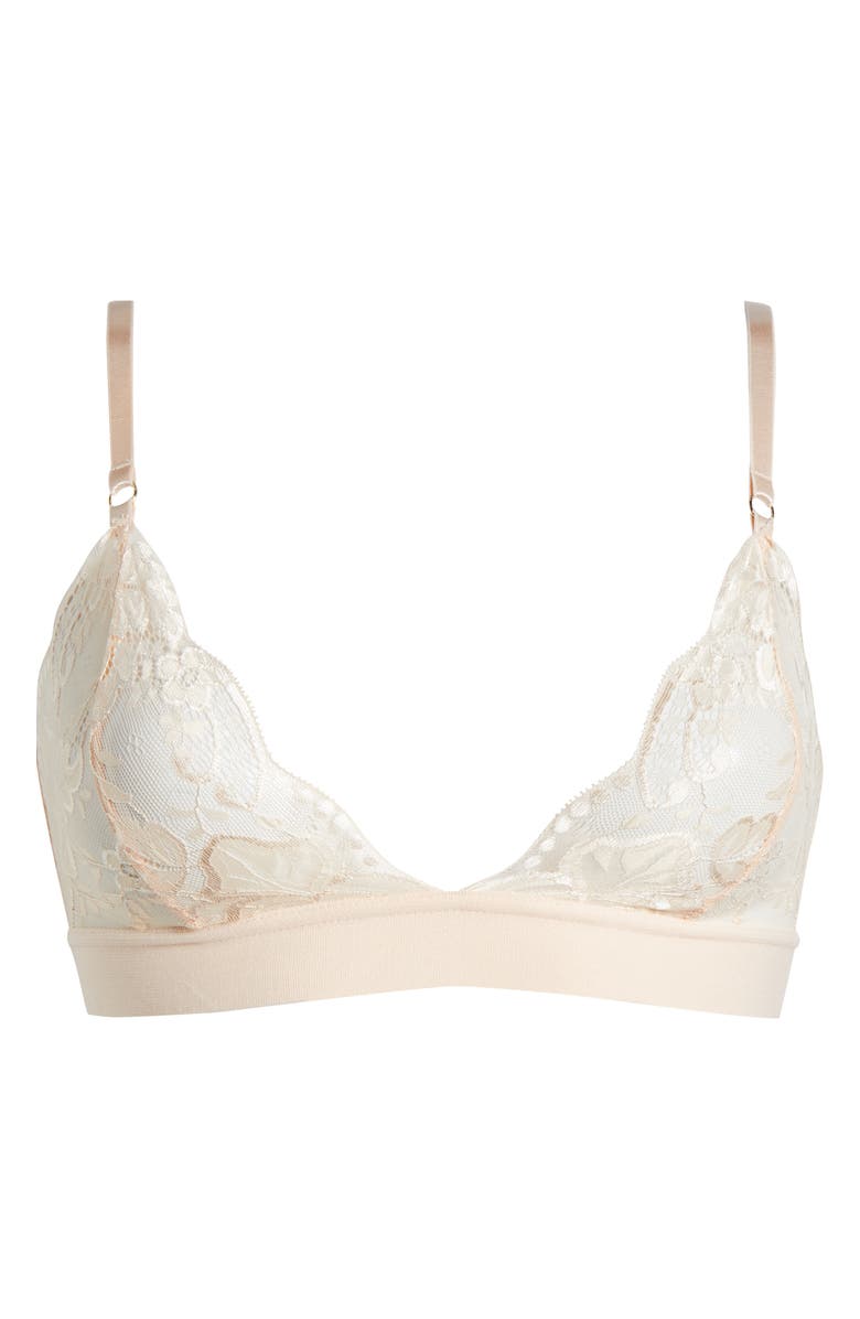 KILO BRAVA Lace Bralette, Alternate, color, Whisper Peach