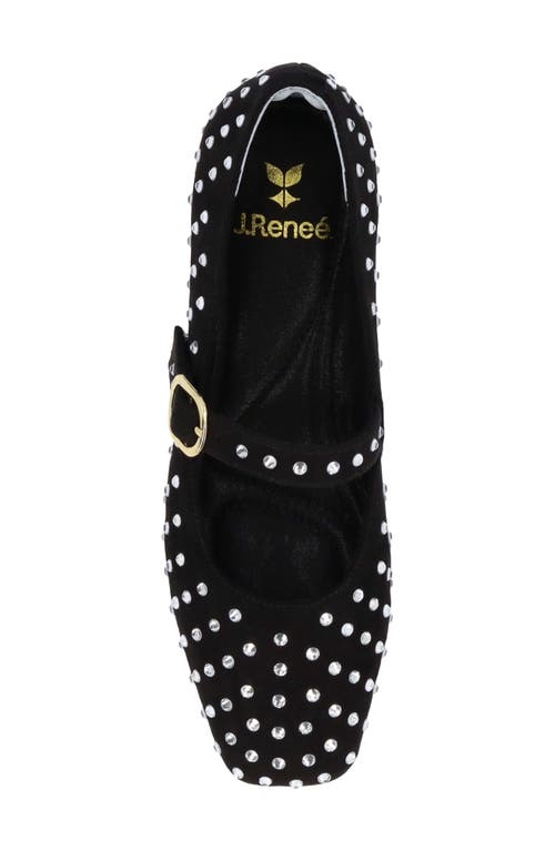 J. Reneé Faron Mary Jane Flat In Black