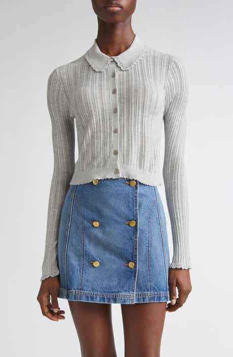 Ulla Johnson Lottie Pointelle Rib Cardigan