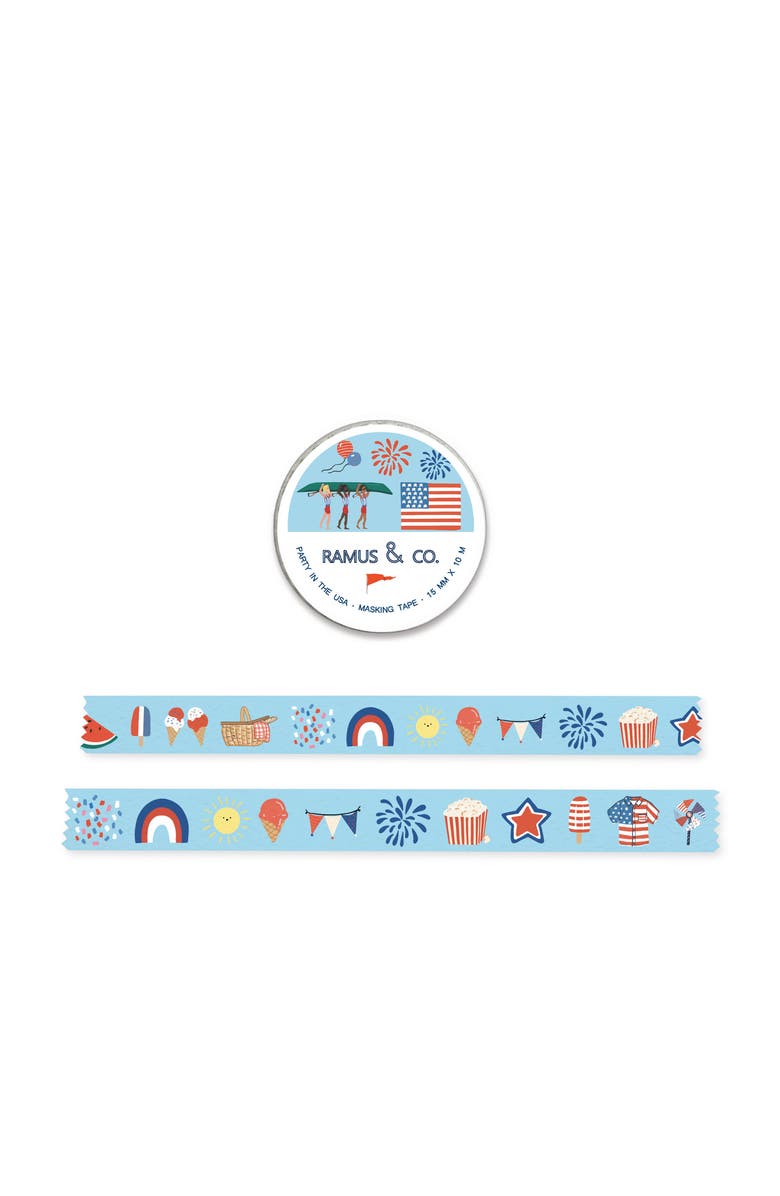 Ramus & Co Illustrated Masking Tape - 3ct Rolls, Assorted Rolls, Alternate, color, Multi-Pack