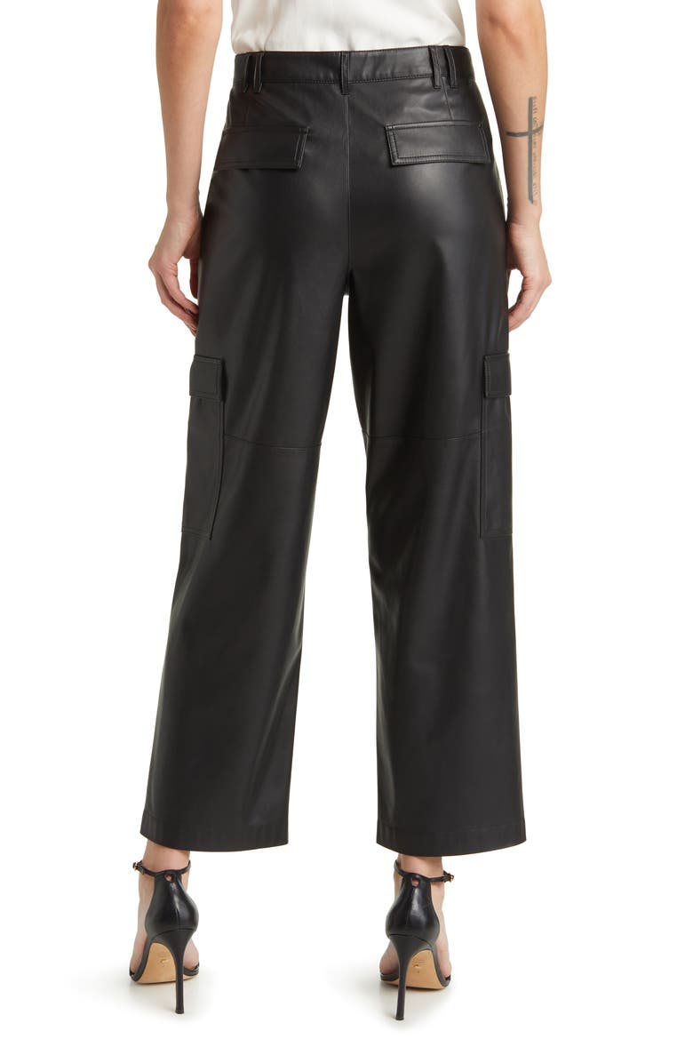 KOBI HALPERIN Faux Leather Cargo Pants, Alternate, color, 