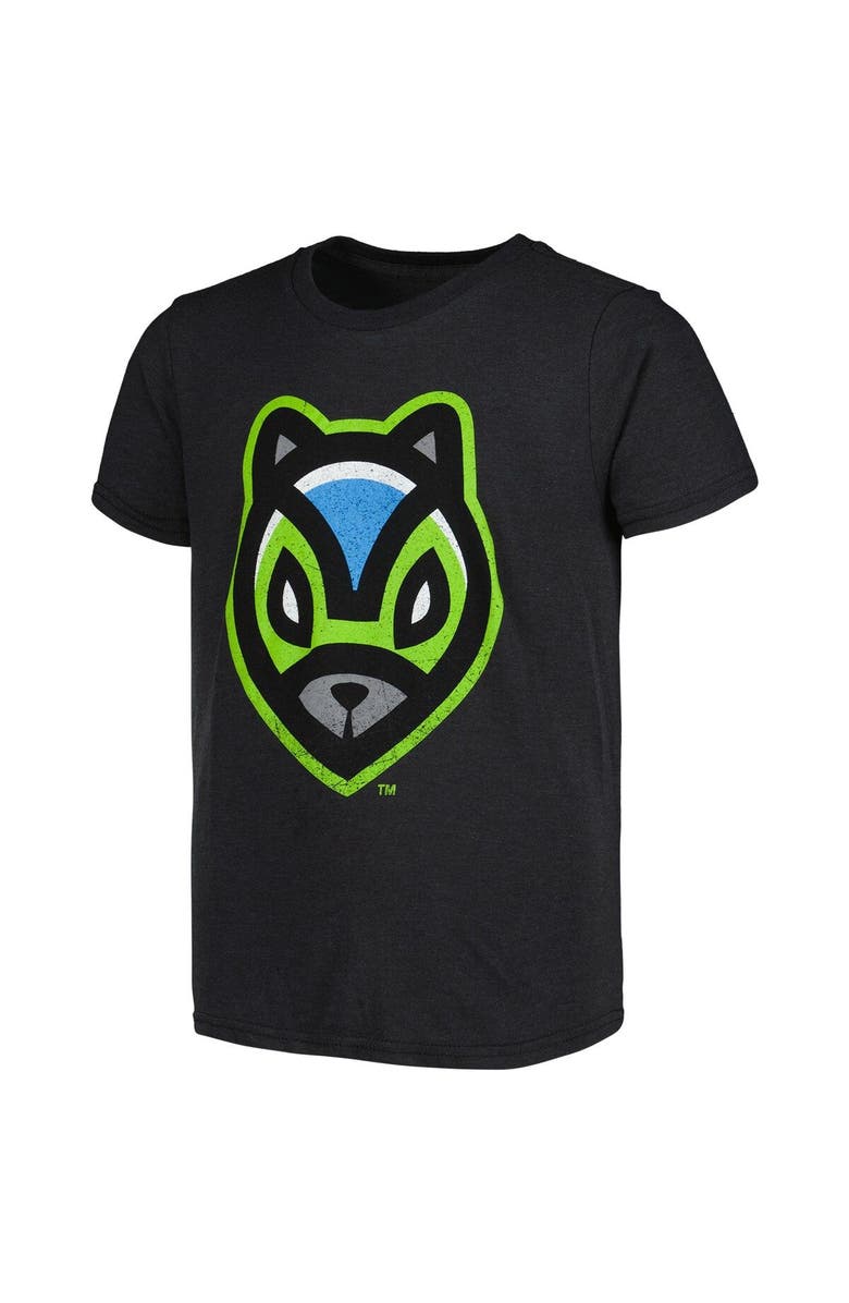 108 STITCHES Youth Black Ardillas Voladoras de Richmond Copa de la Diversion Vintage T-Shirt, Alternate, color, Black