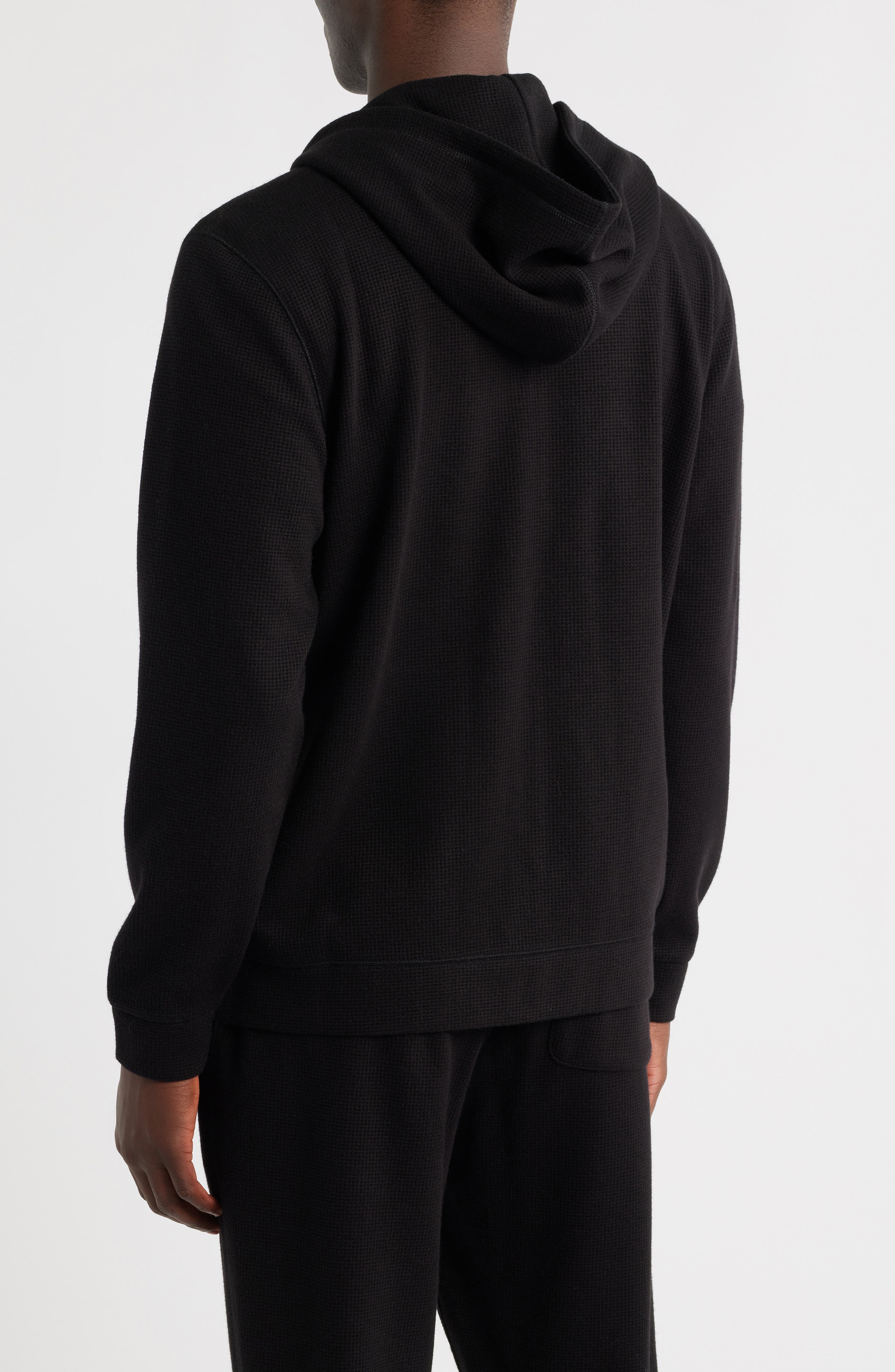 Waffle Knit Zip-Up Hoodie (Men) | Nordstrom