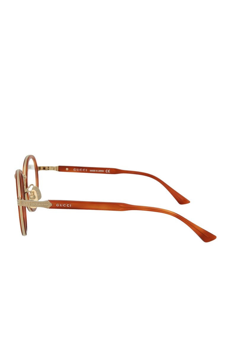 Gucci 48mm Round Optical Glasses, Alternate, color,