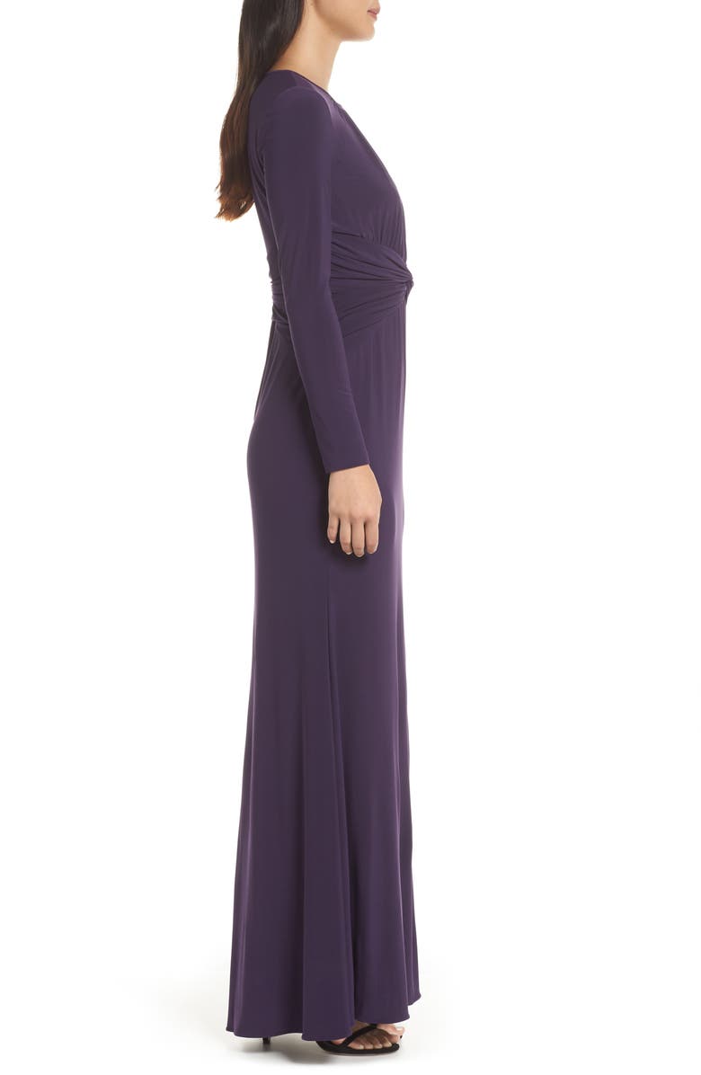 Adrianna Papell Twist Waist Knit Dress, Alternate, color, 