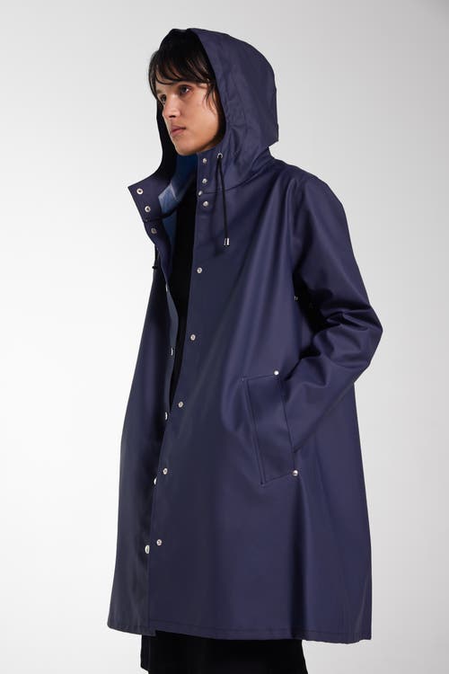 Stutterheim Mosebacke Lightweight Raincoat In Blue