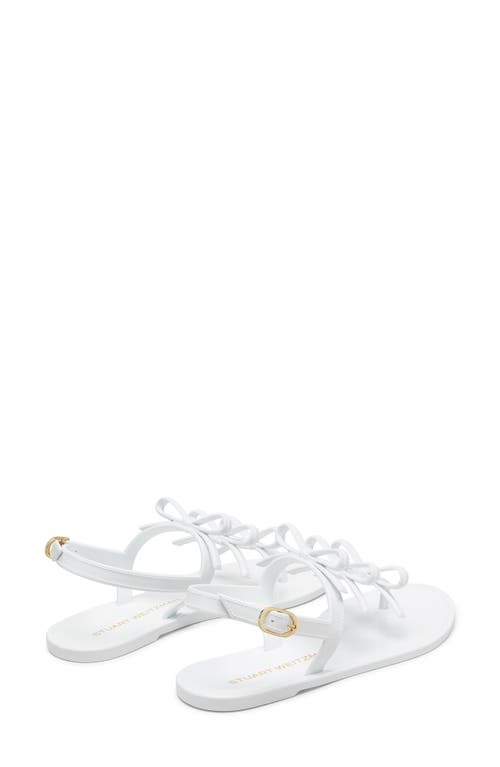 Stuart Weitzman Women's Felicity Bow Sandals In White