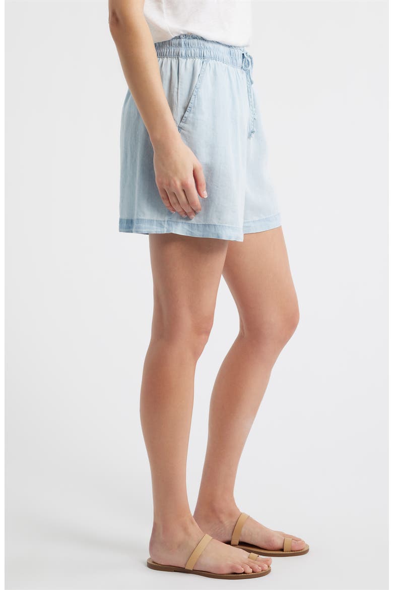 Tiney Pull-On Shorts, Alternate, color, BLEACH WASH