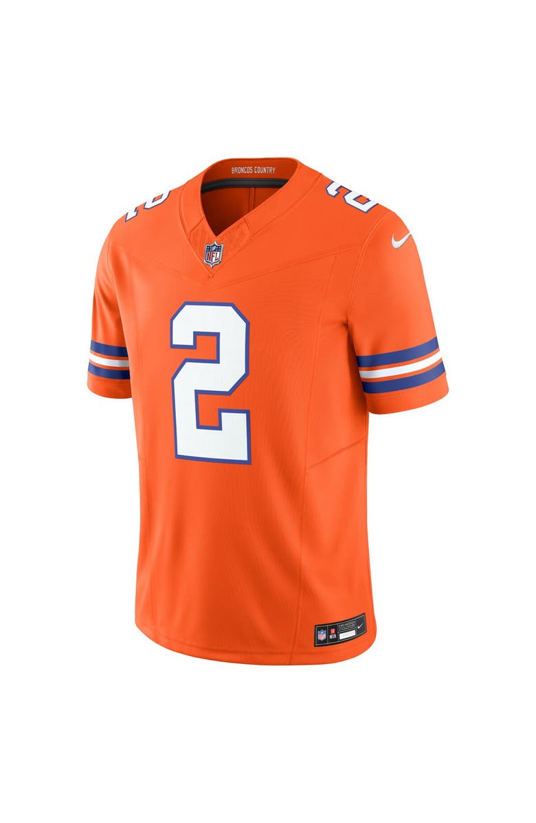 Nike Men's Nike Patrick Surtain II Orange Denver Broncos Alternate Mile High Collection 1977 Throwback Vapor F.U.S.E. Limited Jersey, Alternate, color, Orange