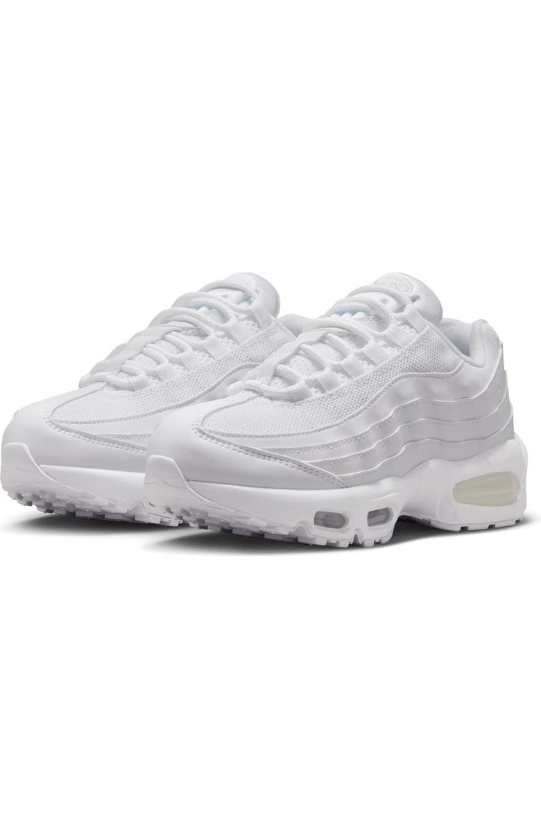 Nike Kids' Air Max 95 Sneaker, Main, color, White/White/Pure Platinum