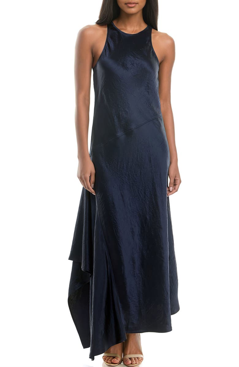 Socialite Sleeveless Bias Cut Satin Maxi Dress, Main, color,