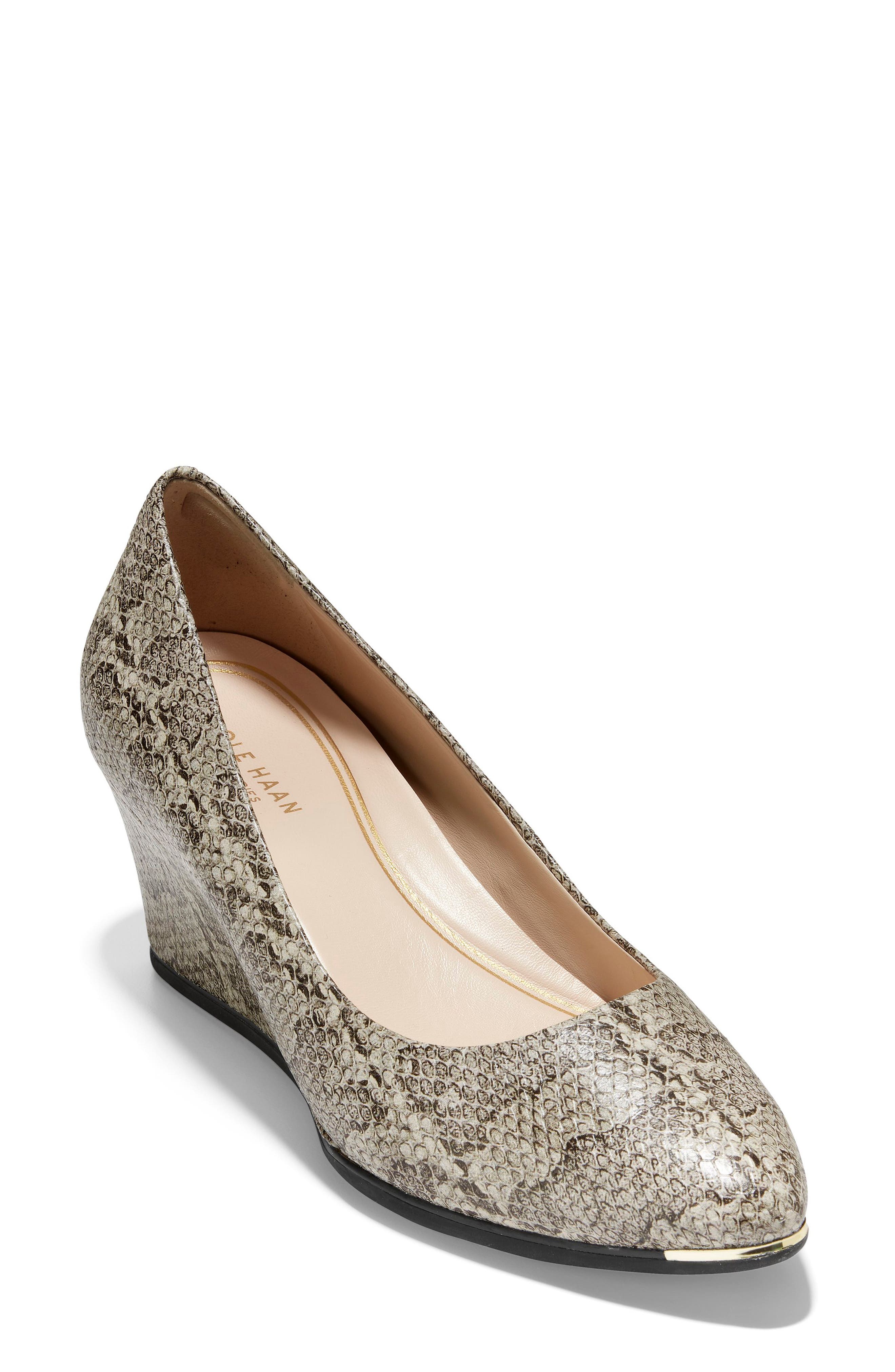 Grand Ambition Wedge Pump, Main, color, NATURAL SNAKE PRINT LEATHER
