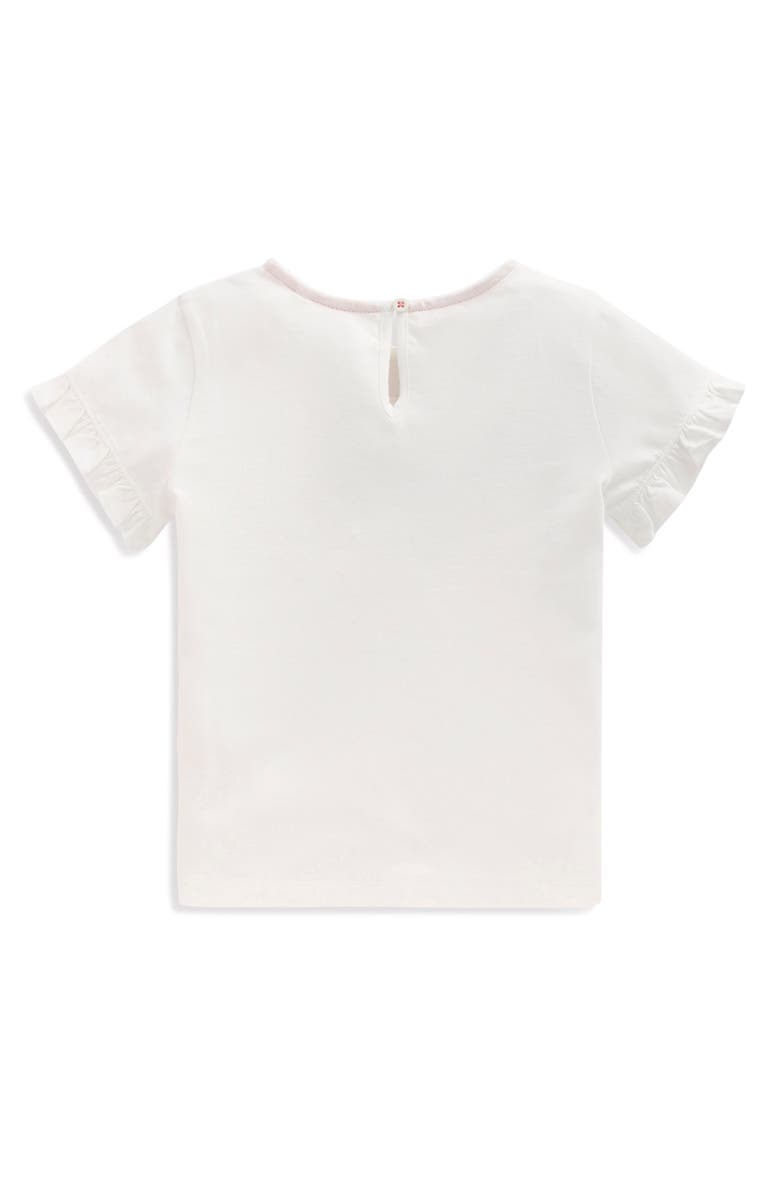 Mini Boden Kids' Heart Appliqué Cotton Graphic T-Shirt, Alternate, color, White Valentines