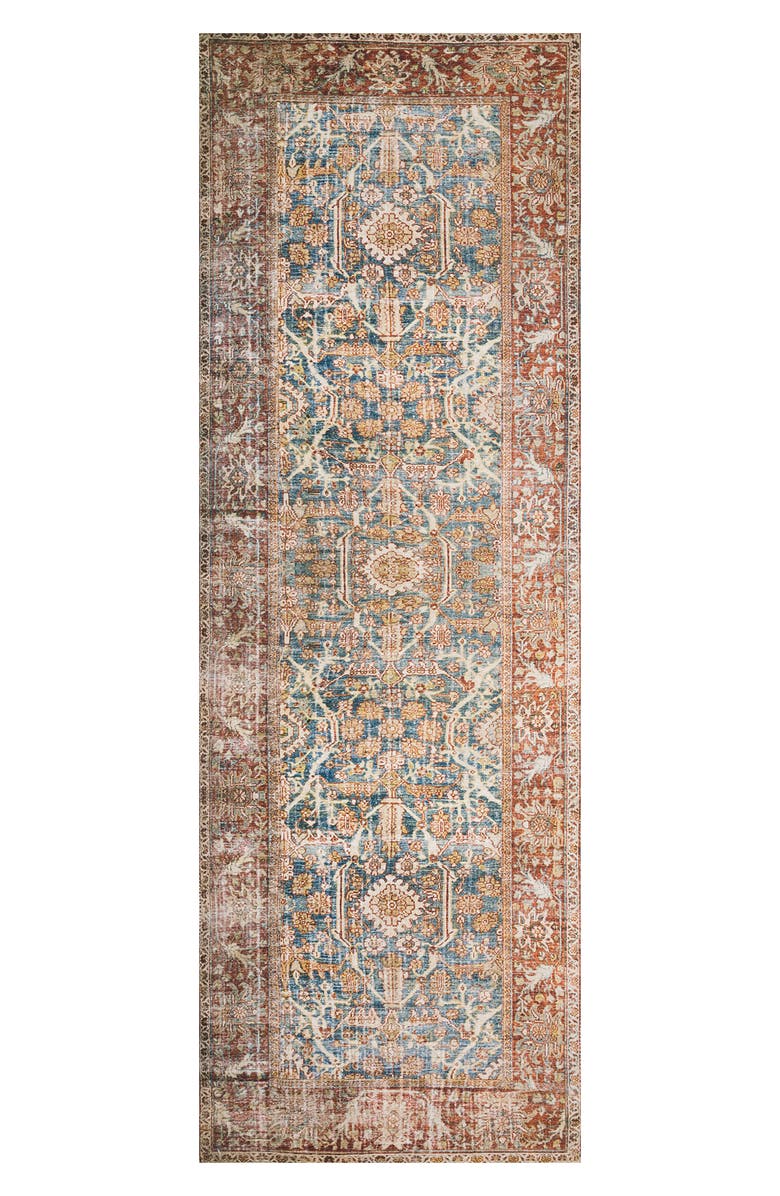 LOLOI II Layla Rug - Ocean/Rust, Main, color, Ocean / Rust