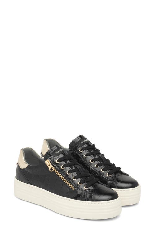 Nerogiardini Side Zip Platform Sneaker In Black