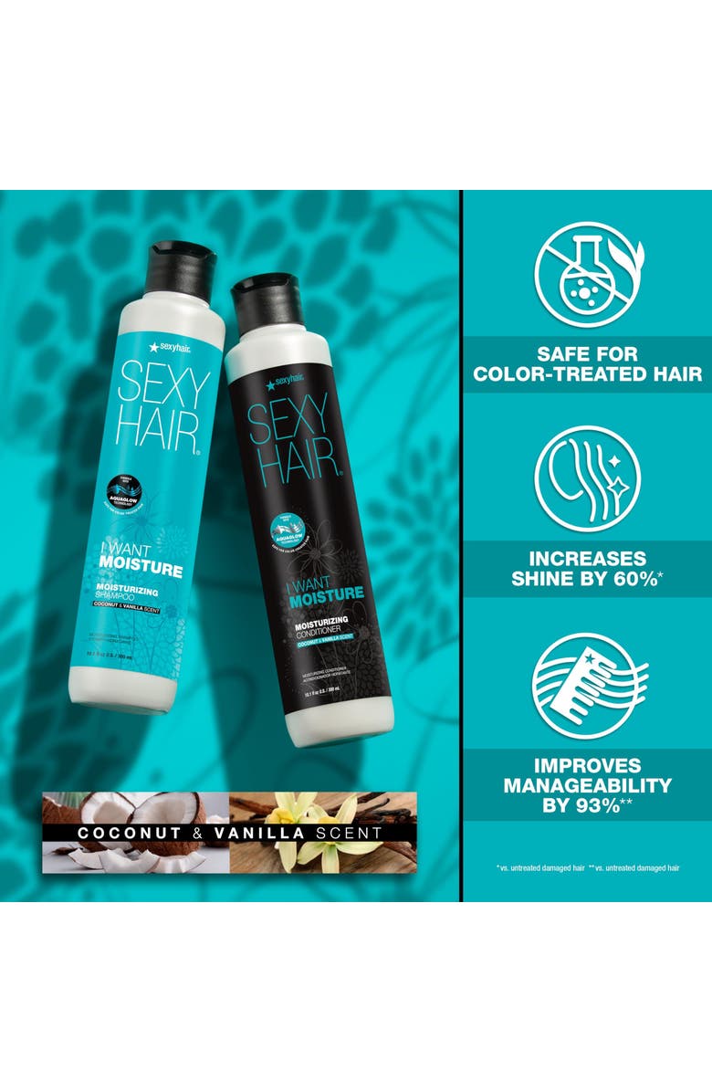 SEXY HAIR SexyHair I Want Moisture Moisturizing Shampoo 10.1 oz, Alternate, color, N/A