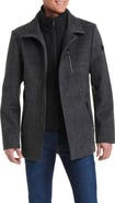 Vince Camuto Car Coat With Bib