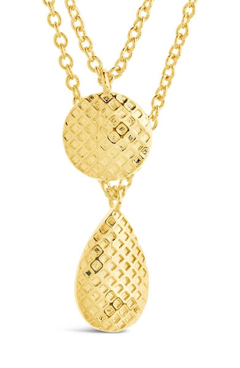 Sterling Forever Aldari Layered Necklace, Alternate, color, Gold