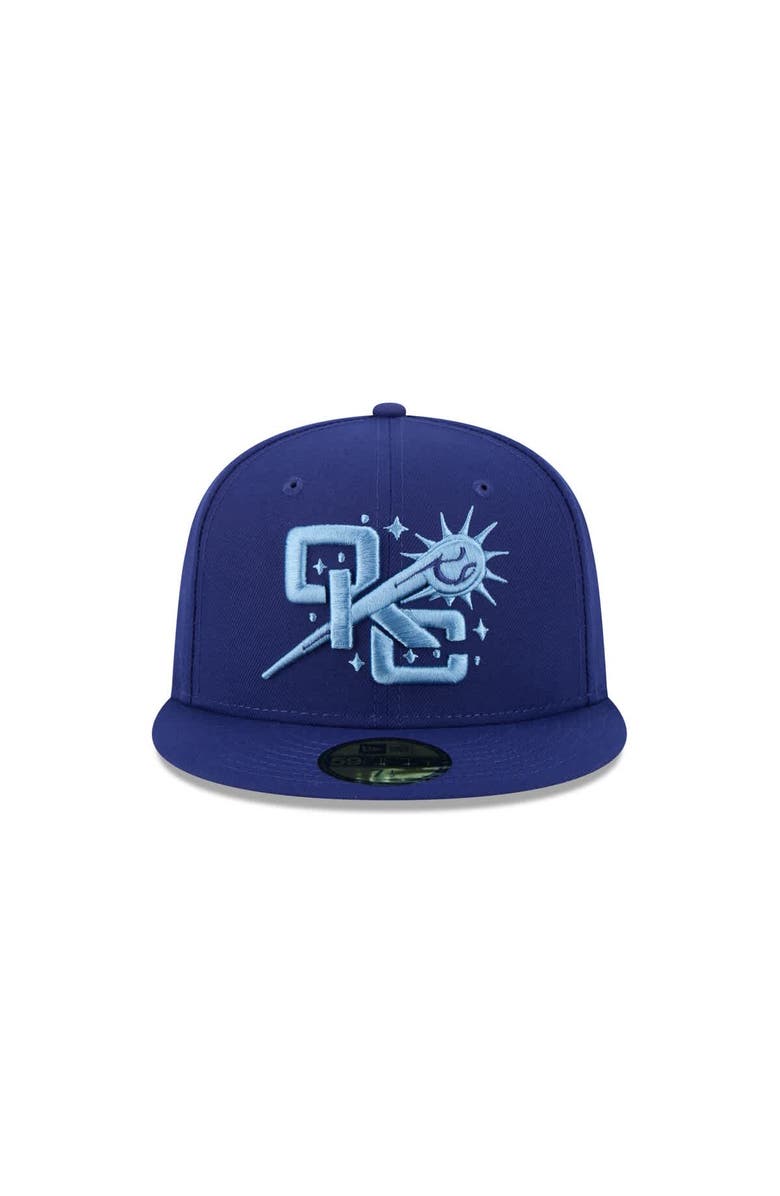 New Era Men's New Era Blue Oklahoma City Baseball Club Theme Nights 59FIFTY Fitted Hat, Alternate, color,