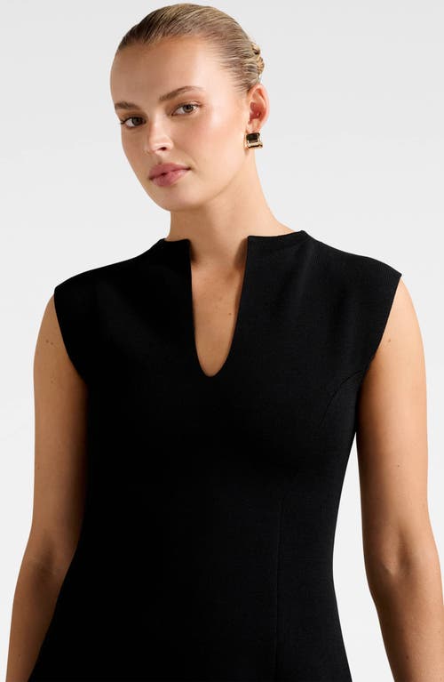 Ever New Katerina Crepe Fit & Flare Minidress In Black