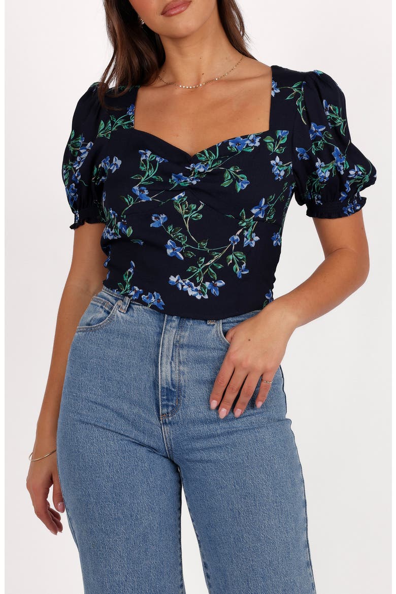Noel Floral Top, Main, color, MIDNIGHT BLUES