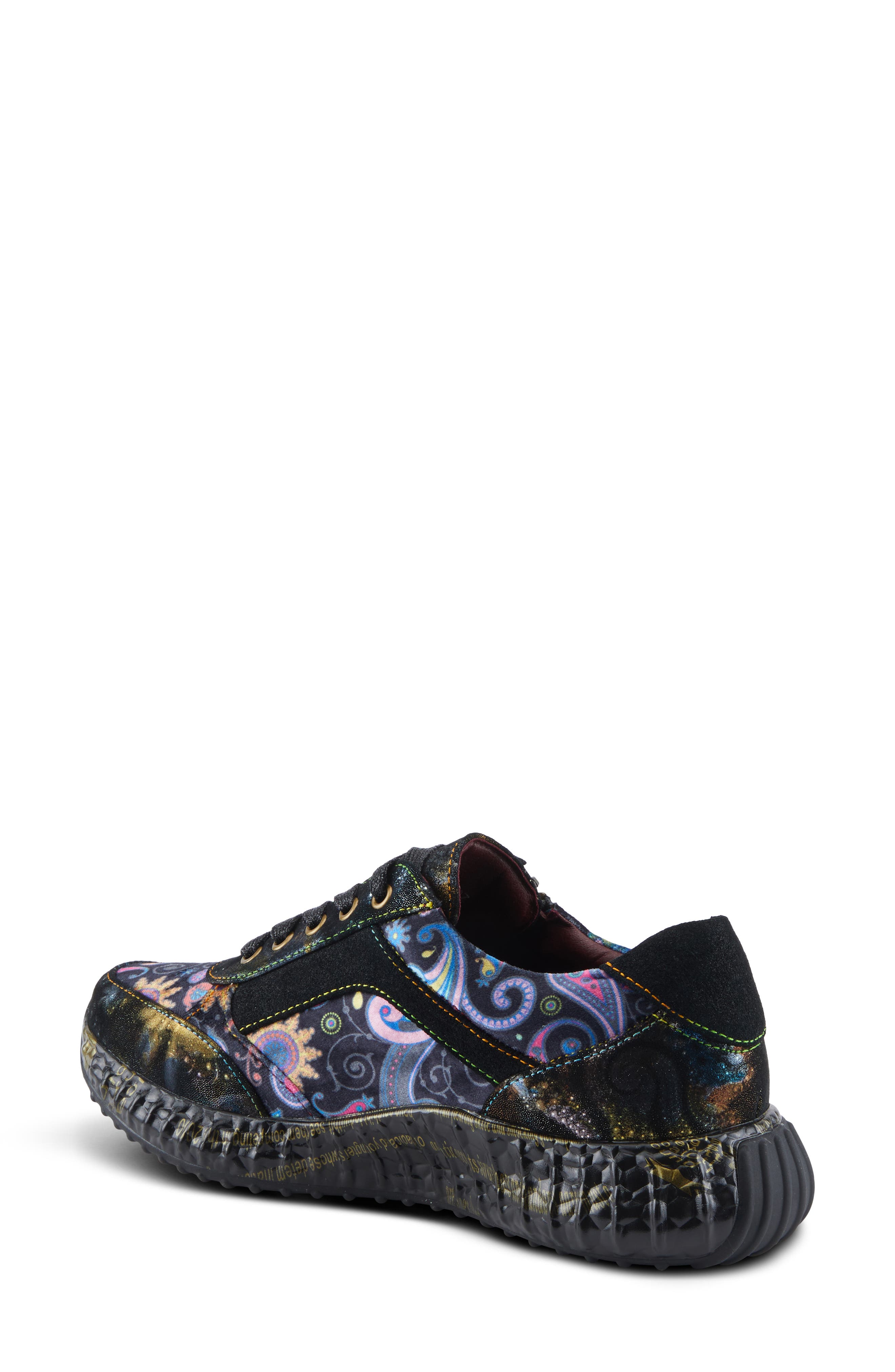 L'Artiste by Spring Step Javana Platform Sneaker, Alternate, color, Black Multi