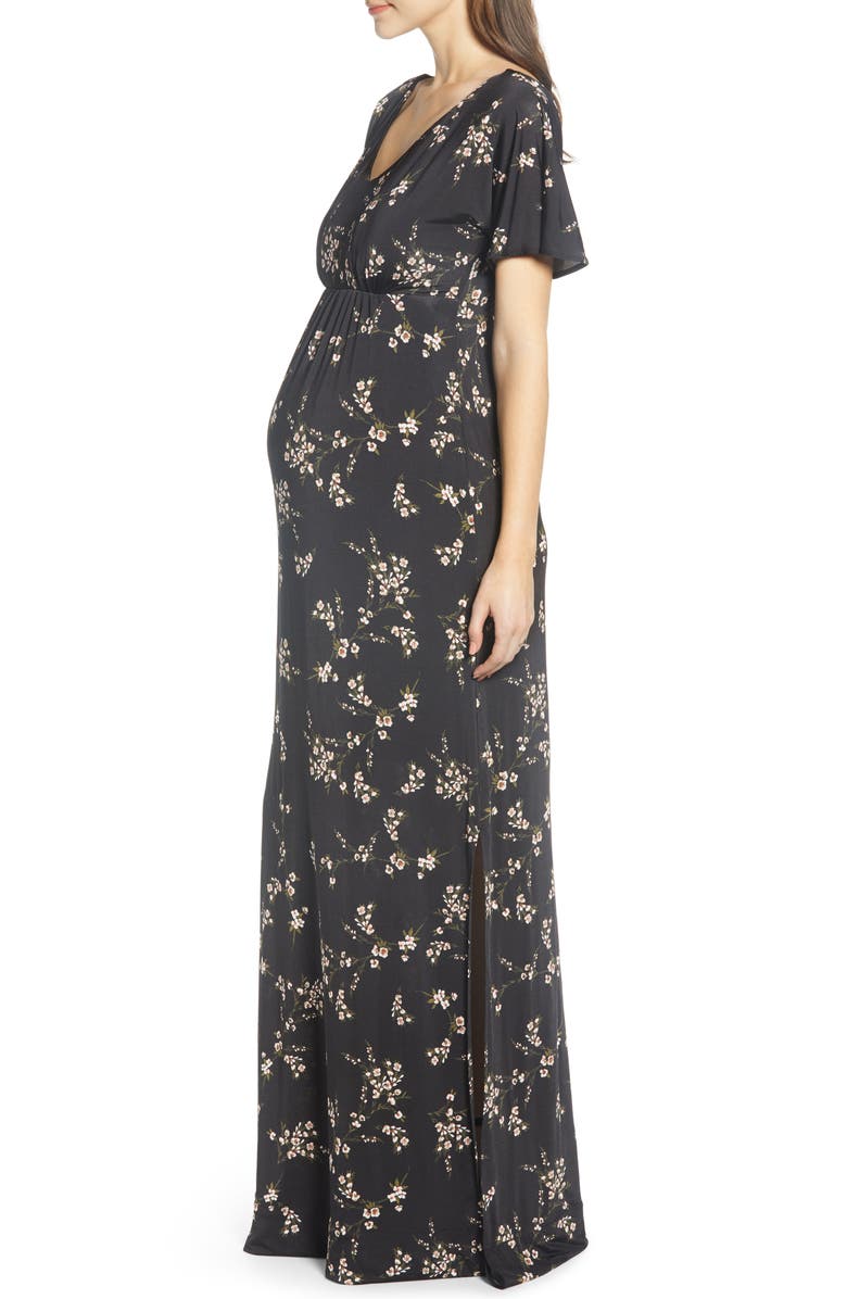 Tiffany Rose Floral Maternity Maxi Dress, Alternate, color, 