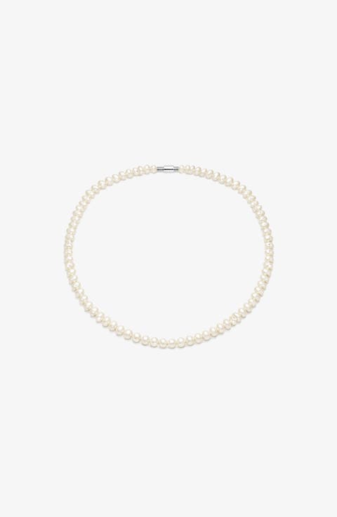 Palermo Pearl Necklace in Silver