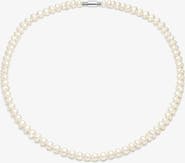 YOJ Palermo Pearl Necklace in Silver